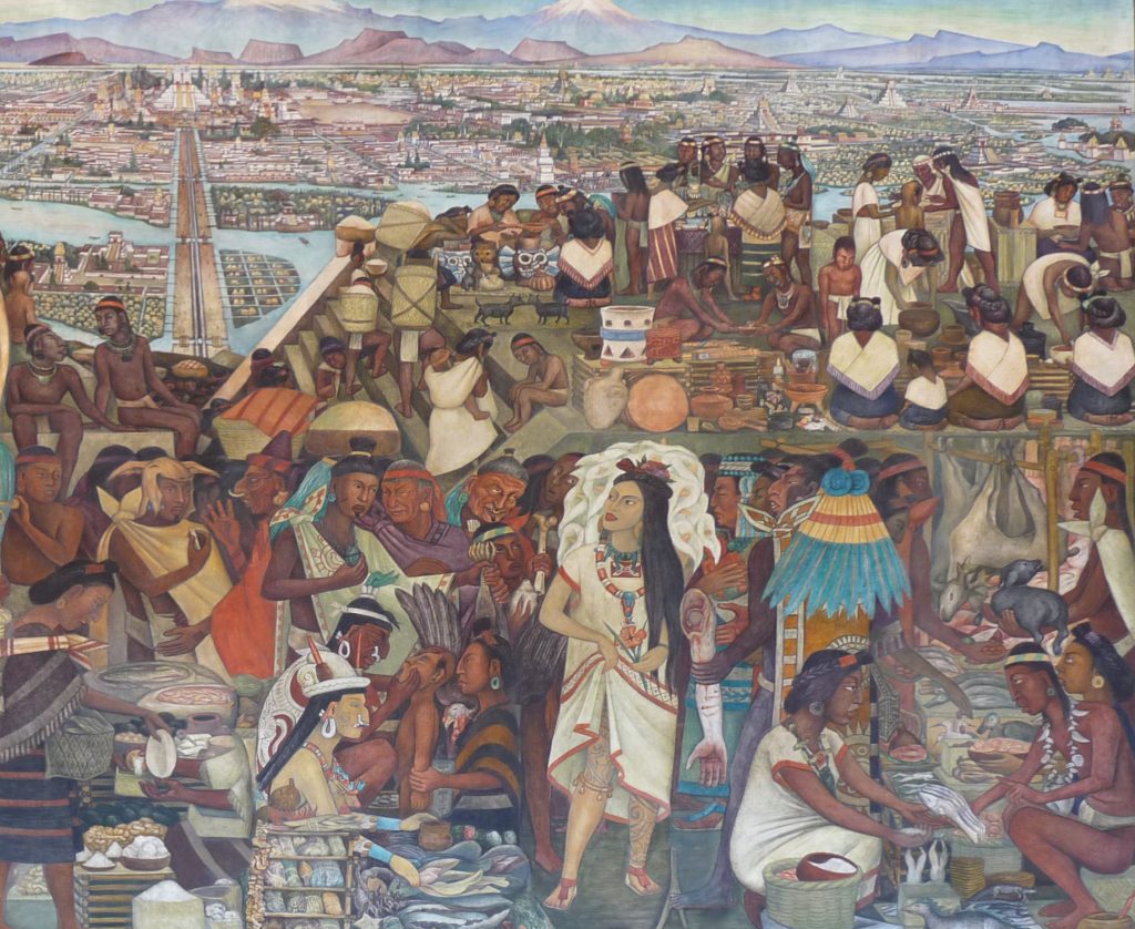 Figure 1: The Great Tenochtitlan by Diego Rivera.